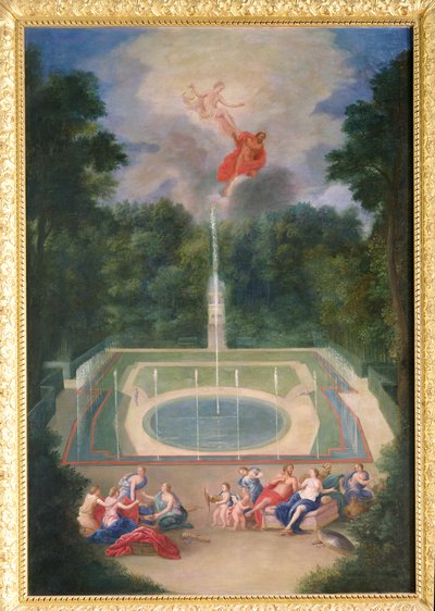 I boschetti di Versailles con Marte e Venere davanti ad Apollo e Vulcano, 1688 da Jean the Younger Cotelle